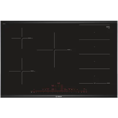 PIANO COTTURA A INDUZIONE BOSCH PXV875DV1E, 5 zone cottura, 81,6 cm x 52,7 cm